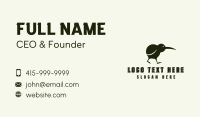 Silhouette Kiwi Bird Business Card