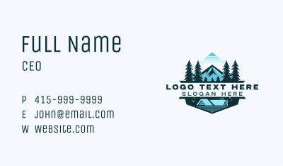Mountain Cabin Roofing Business Card