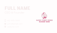 Pet Kitten Ribbon Business Card Design