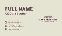 Roofing Renovation Contractor Business Card
