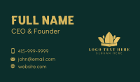 Elegant Fashion Crown Business Card