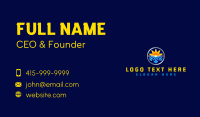 Hot Cold HVAC Business Card