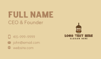 Coffee Mustache Man Business Card