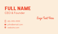 Glowing Beauty Skincare Text Business Card