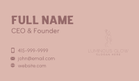 Feminine Woman Body Business Card Image Preview