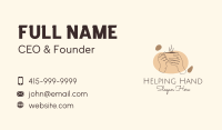 Monoline Hand Coffee Business Card Image Preview