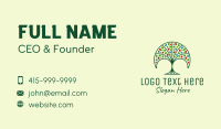 Nature Fan Tree  Business Card Design