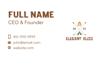 Camping Adventure Tent  Business Card