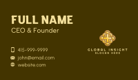Golden Cross Crucifix Business Card