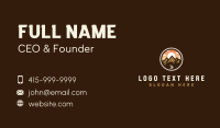 Mountain Adventure Traveler Business Card