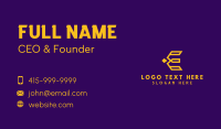 Letter E Business Card example 1