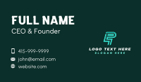 Generic Letter P Business Business Card