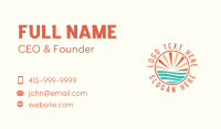 Sea Sunset Travel Business Card