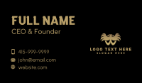 Gold Phoenix Bird Business Card