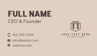 Castle Arch Pillar Business Card