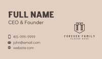 Castle Arch Pillar Business Card