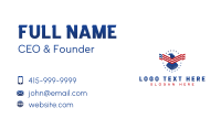 Eagle USA Flag Business Card