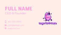 Pop Graffiti Art Number 6 Business Card Design