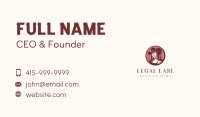 Cowgirl Western Hat  Business Card