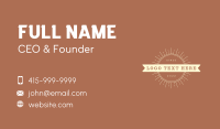 Generic Classic Business Business Card