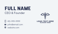 Medical Health Caduceus Business Card