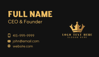 Premium Golden Crown  Business Card