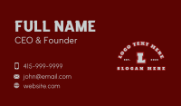 Sport Athletic Lettermark Business Card