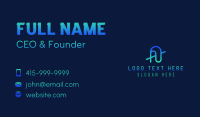 Esports Gaming Letter A Business Card