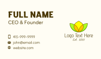 Minimalist Lemon Design Business Card