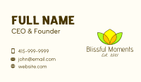 Minimalist Lemon Design Business Card