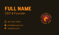 Fire Light Rays Business Card Design