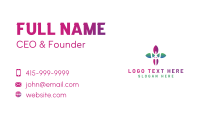 Psychology Therapy Flower Business Card