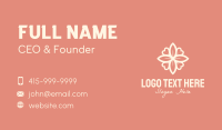 Floral Heart Decoration Business Card Design