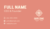 Floral Heart Decoration Business Card Design