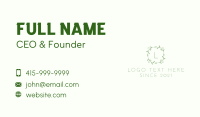 Garden Vine Lettermark Business Card Design