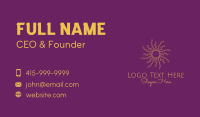 Dainty Astrology Sun  Business Card