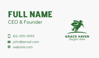 Green Pegasus Leaf Business Card