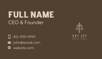 Law Firm Scale Sword Business Card