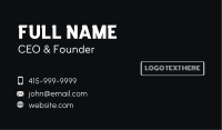 Web Programming Firm Business Card