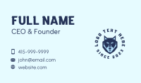 Tough Blue Wolf Business Card Design