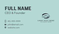 Closed Eye Lashes Business Card Design