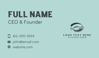 Closed Eye Lashes Business Card