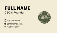 Modern Woodwork Emblem Business Card