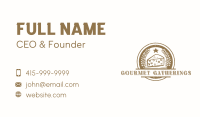 Gourmet Cheese Dining Business Card Image Preview