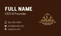 Luxury Crown Crest  Business Card