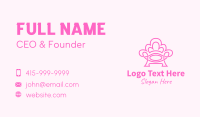 Pink Accent Chair  Business Card