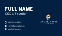 Skull Smoking Fire Business Card