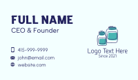 Jar Storage Container  Business Card