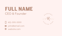 Fashion Beauty Lettermark Business Card Design