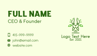 Green Forest Owl  Business Card